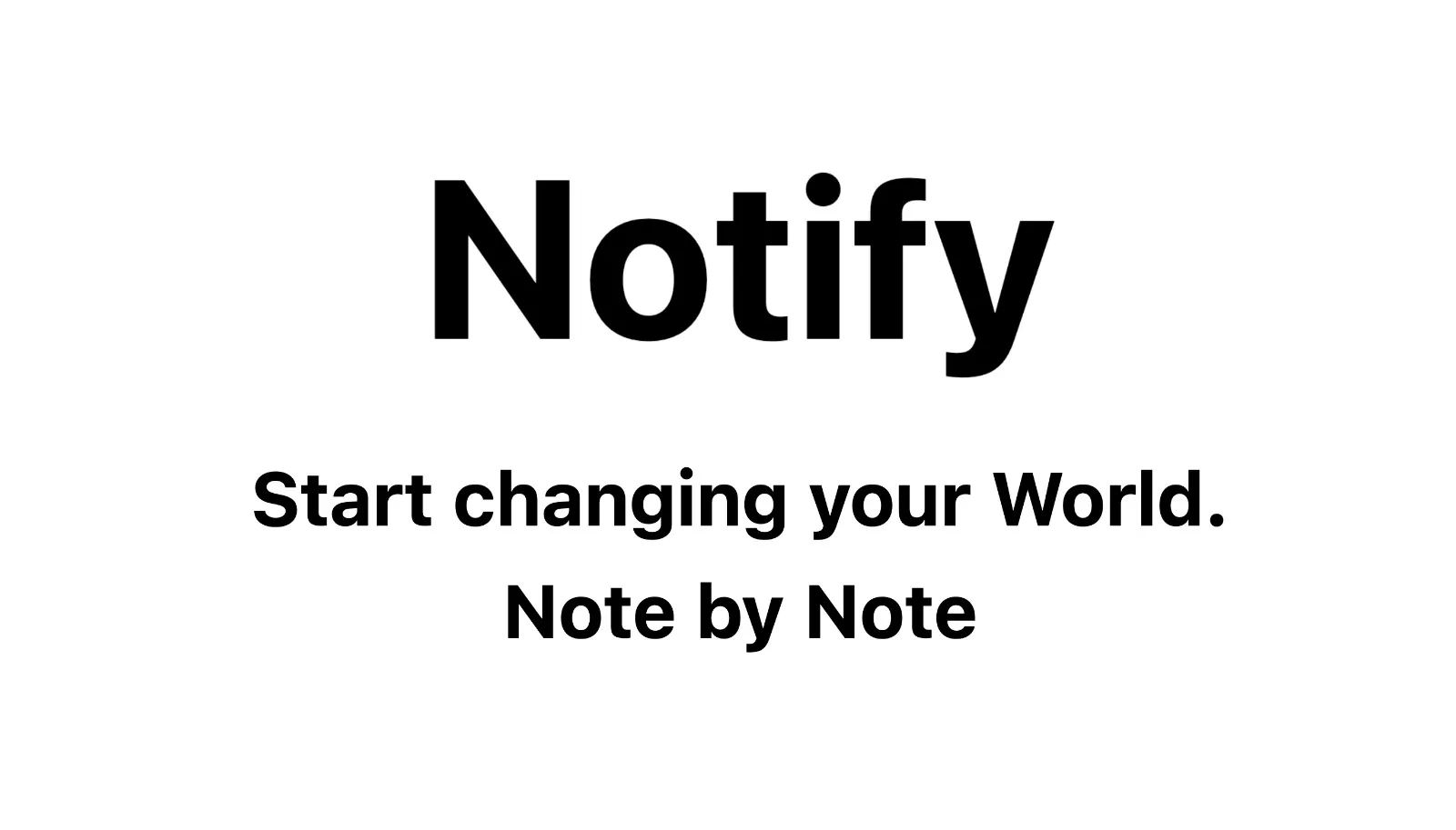 Notify project